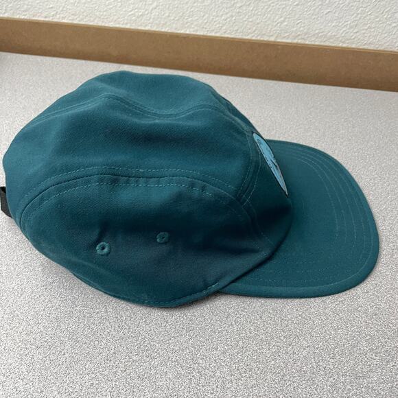 Cotopaxi Tech 5 Panel Hat Strapback Teal Outdoors Camping Blue Patch EUC - Picture 5 of 7
